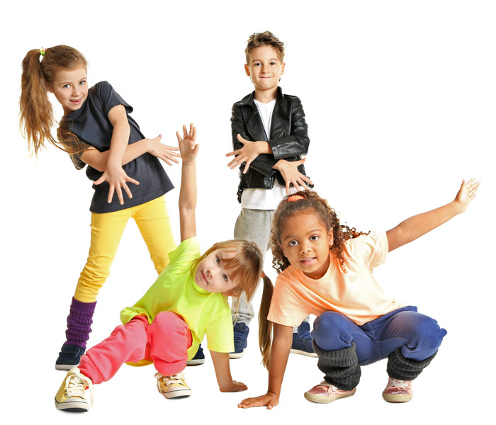 Kindergruppe beim HipHop