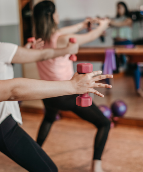 Ganzkörpertraining Kurs mit Hanteln